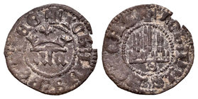 Kingdom of Castille and Leon. Juan II (1406-1454). 1/6 de real. Sevilla. (Bautista-805). Ae. 0,53 g.  Con S bajo el castillo. Cospel ligeramente falta...