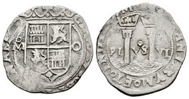 Charles-Joanna (1504-1555). 1 real. México. O. (Cal-150). Ag. 3,41 g. VF. Est...80,00.