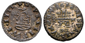Philip IV (1621-1665). 4 maravedís. 1662. Trujillo. M. (Cal-1650). (Jarabo-Sanahuja-M760). (Rs-790). Ae. 1,01 g. Choice VF. Est...30,00.