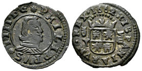 Philip IV (1621-1665). 8 maravedís. 1662. Madrid. Y. (Cal-1424). (Jarabo-Sanahuja-M338). Ae. 2,49 g. Scarce. Almost XF/Choice VF. Est...90,00.
