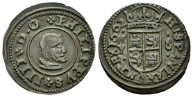 Philip IV (1621-1665). 8 maravedís. 1662. Madrid. Y. (Cal-1423). (Jarabo-Sanahuja-M440). Ae. 2,33 g. Choice VF. Est...25,00.
