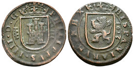 Philip IV (1621-1665). 8 maravedís. 1623. Segovia. (Cal-1525). (Jarabo-Sanahuja-F272). Ae. 5,01 g. Almost VF. Est...15,00.