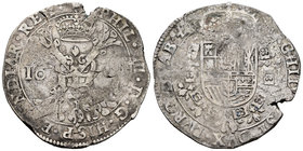 Philip IV (1621-1665). 1 patagón. 160?. Antwerpen. (Vti-Tipo 115). (Vanhoudt-Tipo 645.AN). Ag. 27,71 g. Choice F. Est...80,00.