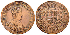 Charles II (1665-1700). Jetones. 1668. Antwerpen. (Dugn-4260). Ae. 5,98 g. Oficina de finanzas. VF. Est...50,00.