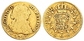 Charles III (1759-1788). 1 escudo. 1785. Madrid. DV. (Cal-629). Au. 3,31 g. Choice F. Est...120,00.