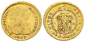 Charles III (1759-1788). 1 escudo. 1783. Popayán. SF. (Cal-682). Au. 3,33 g. Choice F. Est...120,00.