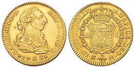 Charles III (1759-1788). 2 escudos. 1788. Madrid. M. (Cal-459). Au. 6,68 g. Ligero roce en el canto, aun así bonito ejemplar. XF. Est...320,00.
