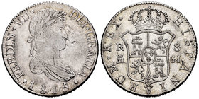 Ferdinand VII (1808-1833). 8 reales. 1815. Madrid. GJ. (Cal-504). Ag. 26,86 g. Minor nicks. Almost VF/VF. Est...120,00.
