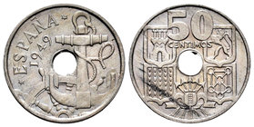 Spanish State (1936-1975). 50 céntimos. 1949*19-54. Madrid. (Cal-108). 4,21 g. UNC. Est...25,00.