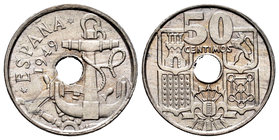 Spanish State (1936-1975). 50 céntimos. 1949*19-56. Madrid. (Cal-109). 4,07 g. UNC. Est...20,00.