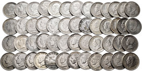 Lote de 50 monedas de 50 céntimos del Centenario, algunas repetidas. A EXAMINAR . Choice F/Almost XF. Est...300,00.