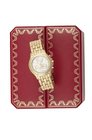 Cartier, “Cougar”. Orologio da polso, da donna, cronografo, al quarzo, in oro giallo 18K con bracciale originale in oro
e chiusura deployante. Realizz...