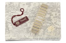 Piaget, “Quartz”, Ref. 8131C. Elegante, orologio da polso, da donna, al quarzo, in oro giallo, oro bianco
e brillanti con bracciale integrato original...
