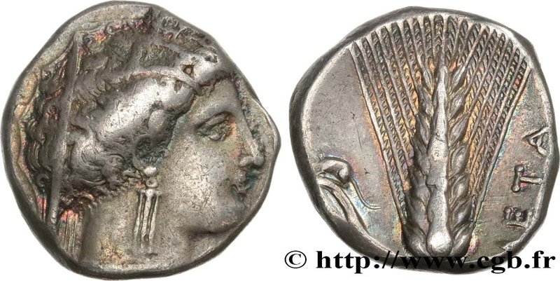 LUCANIA - METAPONTUM
Type : Nomos ou didrachme 
Date : c. 400-350 AC. 
Mint name...