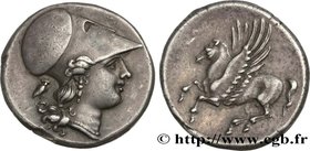 SICILY - SYRACUSE
Type : Statère 
Date : c. 305-295 AC. 
Mint name / Town : Syracuse, Sicile 
Metal : silver 
Diameter : 20,5  mm
Orientation dies : 3...