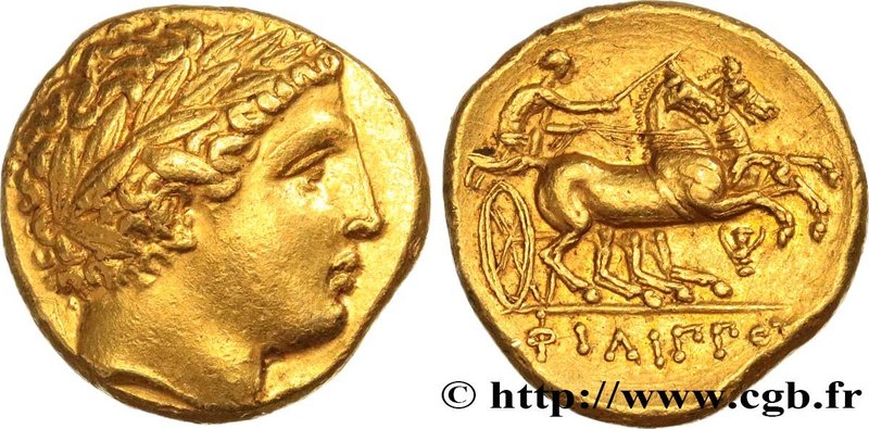 MACEDONIA - MACEDONIAN KINGDOM - PHILIP II
Type : Statère d'or 
Date : c. 340-32...