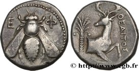 IONIA - EPHESUS
Type : Tétradrachme 
Date : c. 350-340 AC. 
Mint name / Town : Éphèse, Ionie 
Metal : silver 
Diameter : 24,5  mm
Orientation dies : 1...