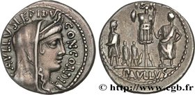 AEMILIA
Type : Denier 
Date : 62 AC. 
Mint name / Town : Rome 
Metal : silver 
Millesimal fineness : 950  ‰
Diameter : 19  mm
Orientation dies : 5  h....