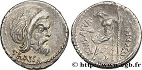 VIBIA
Type : Denier 
Date : 48 AC. 
Mint name / Town : Rome 
Metal : silver 
Millesimal fineness : 950  ‰
Diameter : 19  mm
Orientation dies : 9  h.
W...