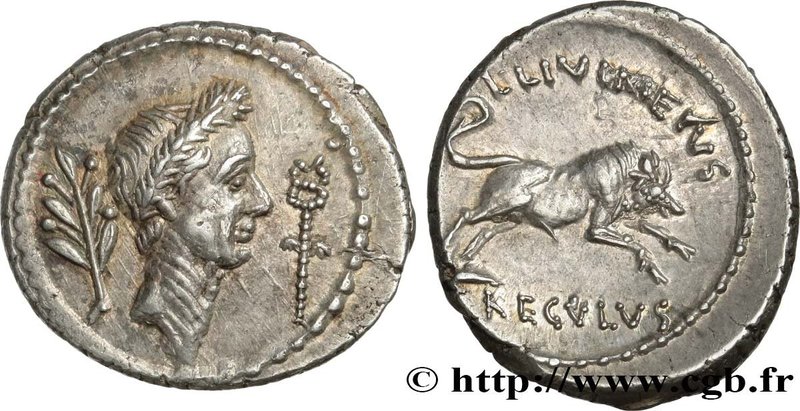 JULIUS CAESAR
Type : Denier 
Date : 42 AC. 
Mint name / Town : Rome 
Metal : sil...