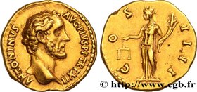 ANTONINUS PIUS
Type : Aureus 
Date : 148-149 
Mint name / Town : Rome 
Metal : gold 
Millesimal fineness : 1000  ‰
Diameter : 18,5  mm
Orientation die...