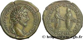 MARCUS AURELIUS
Type : Sesterce 
Date : 161 
Mint name / Town : Rome 
Metal : copper 
Diameter : 33,5  mm
Orientation dies : 12  h.
Weight : 31,43  g....