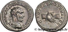 PUPIENUS
Type : Antoninien 
Date : 238 
Mint name / Town : Rome 
Metal : silver 
Millesimal fineness : 500  ‰
Diameter : 21,5  mm
Orientation dies : 1...