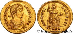 VALENTINIAN II
Type : Solidus 
Date : 388-392 
Mint name / Town : Constantinople 
Metal : gold 
Diameter : 21,5  mm
Orientation dies : 12  h.
Weight :...