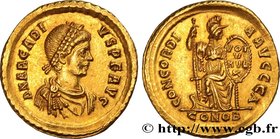 ARCADIUS
Type : Solidus 
Date : 388-392 
Mint name / Town : Constantinople 
Metal : gold 
Millesimal fineness : 1000  ‰
Diameter : 21  mm
Orientation ...