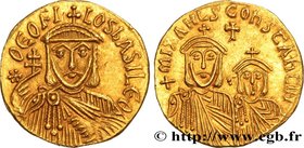 THEOPHILUS
Type : Solidus 
Date : 831-840 
Mint name / Town : Constantinople 
Metal : gold 
Diameter : 19,5  mm
Orientation dies : 6  h.
Weight : 4,44...