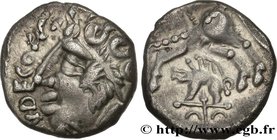 GALLIA - CARNUTES (Beauce area)
Type : Denier ANDECOM / ANDECOMBOS 
Date : c. 45 AC. 
Mint name / Town : Chartres (28) 
Metal : silver 
Diameter : 12,...