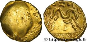 AMBIANI (Area of Amiens)
Type : Statère d'or uniface 
Date : c. 60-50 AC. 
Mint name / Town : Amiens (80) 
Metal : gold 
Diameter : 18,5  mm
Weight : ...