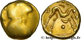 AMBIANI (Area of Amiens)
Type : Statère d'or uniface 
Date : c. 60-50 AC. 
Mint name / Town : Amiens (80) 
Metal : gold 
Diameter : 16,5  mm
Weight : ...