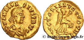 BURGUNDIANS - LYON - GUNDOBAD
Type : Triens 
Date : c. 507-511 
Mint name / Town : Lyon 
Metal : gold 
Diameter : 13  mm
Orientation dies : 6  h.
Weig...