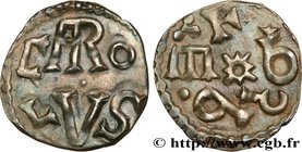 CHARLEMAGNE
Type : Denier 
Date : 768-781 
Mint name / Town : Melle 
Metal : silver 
Diameter : 16,5  mm
Weight : 1,09  g.
Rarity : R2 
Obverse legend...