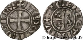 LOUIS VII THE YOUNG
Type : Denier 
Date : n.d. 
Mint name / Town : Senlis 
Metal : silver 
Diameter : 19  mm
Orientation dies : 10  h.
Weight : 1,25  ...
