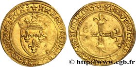 CHARLES VIII
Type : Écu d'or au soleil 
Date : 08/07/1494 
Date : n.d. 
Mint name / Town : Saint-Pourçain 
Metal : gold 
Millesimal fineness : 963  ‰
...