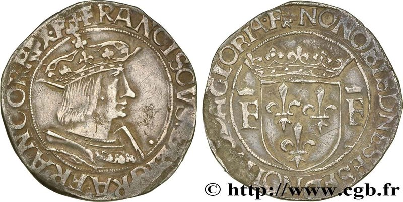 FRANCIS I
Type : Teston, 13e type 
Date : (1527-1528*) 
Date : n.d. 
Mint name /...