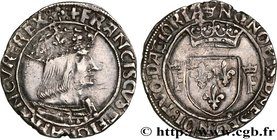 FRANCIS I
Type : Demi-teston, 13e type 
Date : (1527-1528) 
Date : n.d. 
Mint name / Town : Lyon 
Metal : silver 
Millesimal fineness : 898  ‰
Diamete...