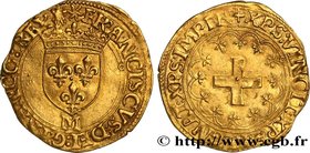 FRANCIS I
Type : Écu d'or à la croisette, 1er type 
Date : 19/03/1541 
Date : n.d. 
Mint name / Town : Toulouse 
Quantity minted : 58200 
Metal : gold...