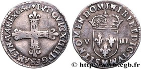 LOUIS XIV "THE SUN KING"
Type : Huitième d'écu, 1er type 
Date : 1644 
Mint name / Town : Toulouse 
Quantity minted : 141070 
Metal : silver 
Millesim...
