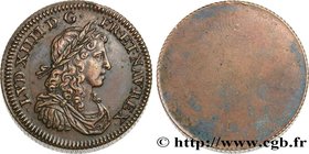 LOUIS XIV "THE SUN KING"
Type : Essai uniface (XIXe siècle) 
Date : s.d. 
Metal : copper 
Diameter : 24,5  mm
Orientation dies : 6  h.
Weight : 19,88 ...