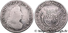 LOUIS XIV "THE SUN KING"
Type : Demi-écu de Flandre aux palmes 
Date : 1693 
Mint name / Town : Lille 
Quantity minted : 44484 
Metal : silver 
Milles...