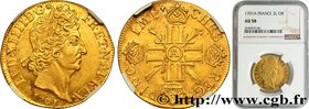 LOUIS XIV "THE SUN KING"
Type : Double louis d'or aux huit L et insignes 
Date : 1701 
Mint name / Town : Paris 
Quantity minted : 74652 
Metal : gold...