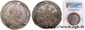 LOUIS XIV "THE SUN KING"
Type : Demi-écu aux huit L, 2e type 
Date : 1705 
Mint name / Town : Bordeaux 
Metal : silver 
Millesimal fineness : 917  ‰
D...