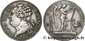 LOUIS XVI
Type : Demi-écu dit "au génie", type FRANÇOIS 
Date : 1792 
Mint name / Town : Paris 
Metal : silver 
Millesimal fineness : 917  ‰
Diameter ...