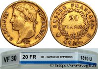 PREMIER EMPIRE / FIRST FRENCH EMPIRE
Type : 20 francs or Napoléon tête laurée, Empire français 
Date : 1810 
Mint name / Town : Turin 
Quantity minted...