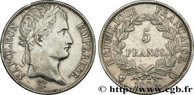 PREMIER EMPIRE / FIRST FRENCH EMPIRE
Type : 5 francs Napoléon Empereur, République française 
Date : 1808 
Mint name / Town : Perpignan 
Quantity mint...