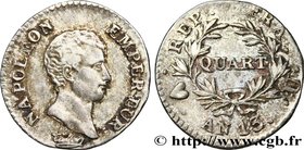 PREMIER EMPIRE / FIRST FRENCH EMPIRE
Type : Quart (de franc) Napoléon Empereur, Calendrier révolutionnaire 
Date : An 13 (1804-1805) 
Mint name / Town...