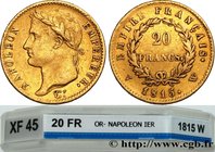 LES CENT JOURS / THE HUNDRED DAYS
Type : 20 francs or Napoléon tête laurée, Empire français 
Date : 1815 
Mint name / Town : Lille 
Quantity minted : ...